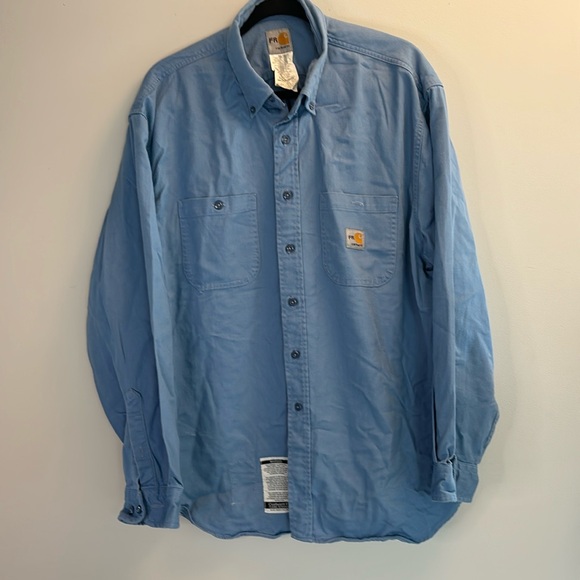 Carhartt Other - Flame resistant carhartt denim button down work shirt